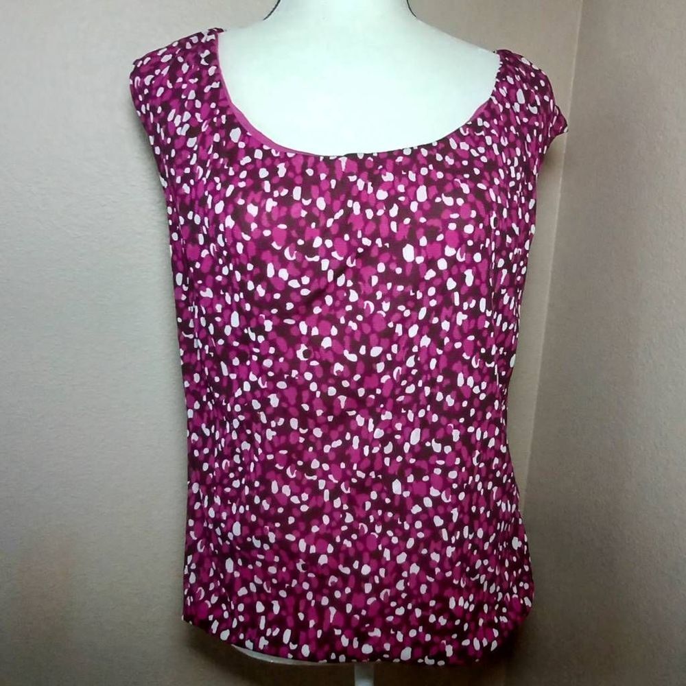 George pink tones Sleeveless blouse Size L